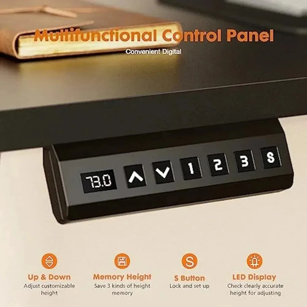 Electric Standing adjustable Desk with Drawer