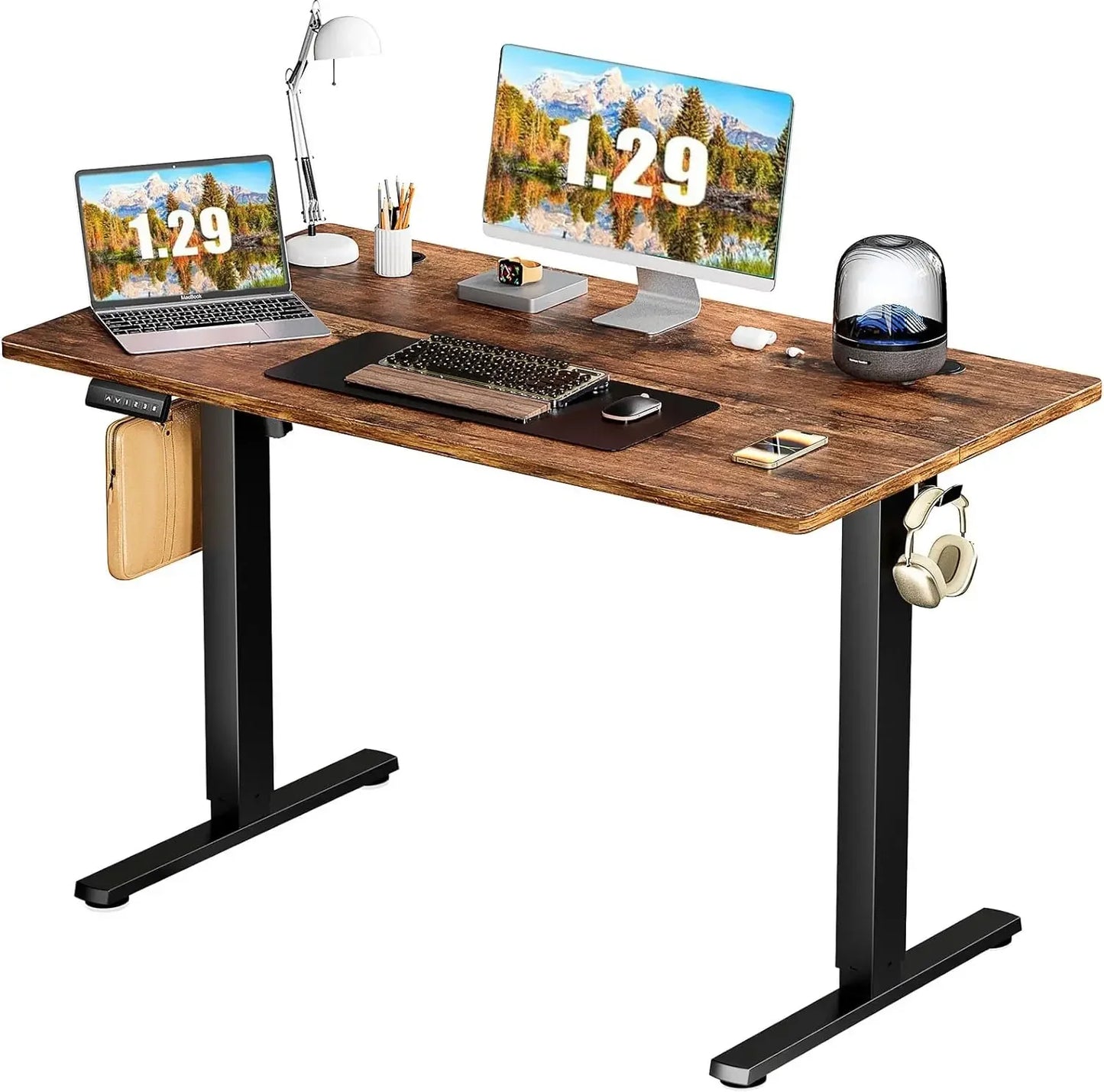 Electric Standing adjustable Desk with Drawer